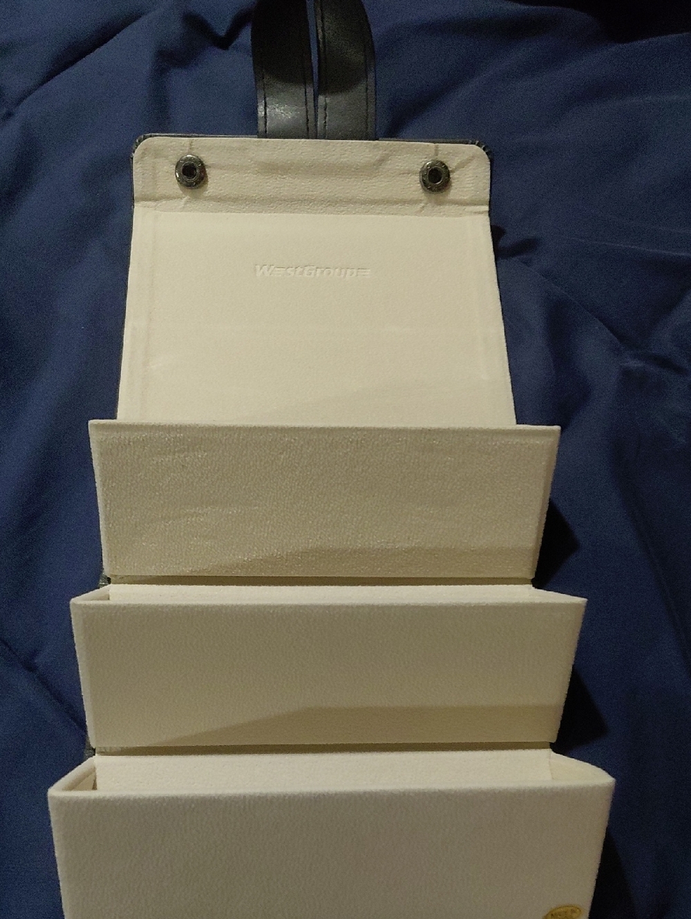 White Travel Jewelry Organizer